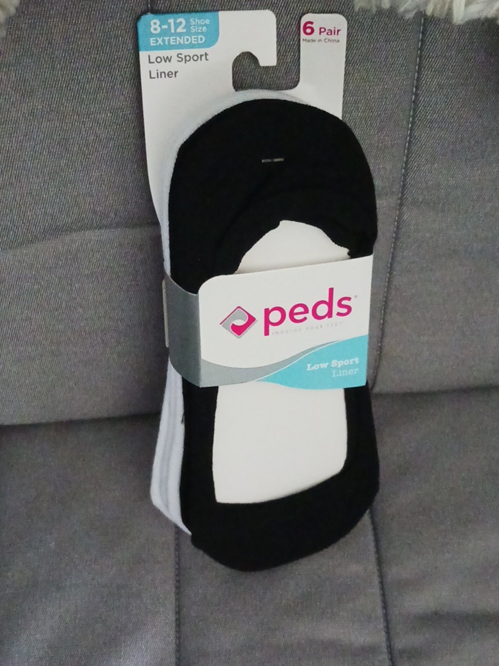Peds low sport liner 6 pair socks